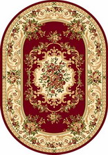 Ковер OLYMPOS_d057, 1,5*2,3, OVAL, RED